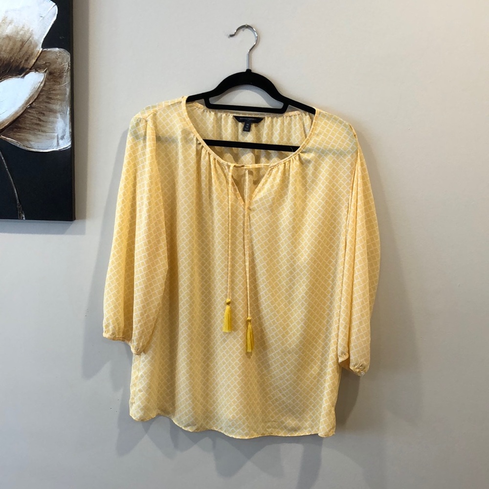 Golden Yellow Pop over Blouse